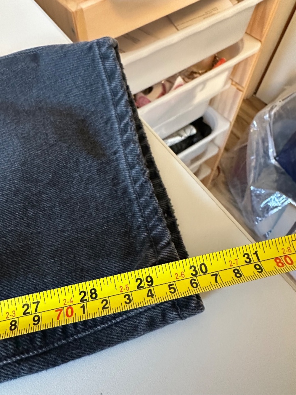 NWT Agolde V Waist Baggy Black Denim Jeans | Size 27 - Picture 14 of 15